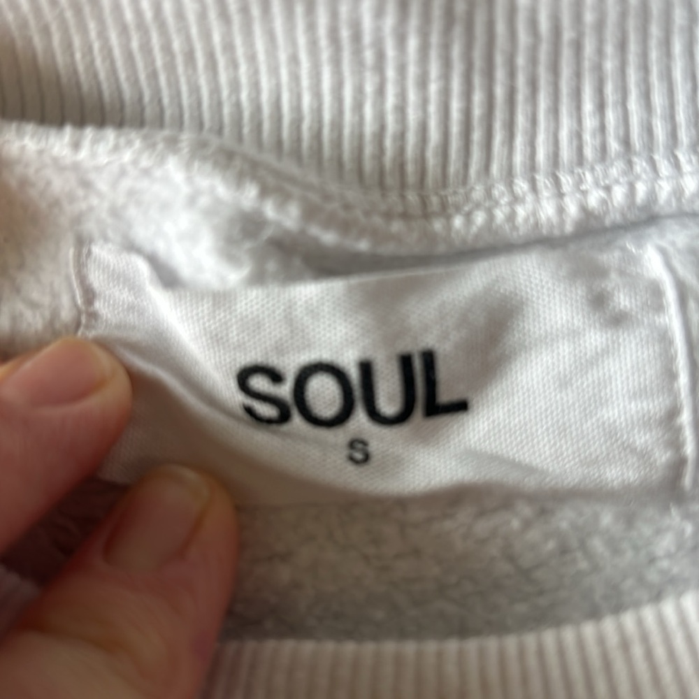 Soulcycle white “Bryant Park” sweatshirt size small. - Picture 2 of 5